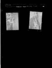 Man with pig; Car wreck (4 Negatives) (June 22, 1957) [Sleeve 28, Folder b, Box 12]